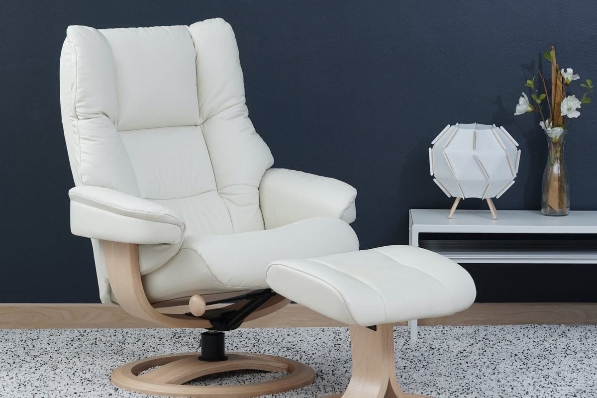 Nordic 60 Recliner Layback Living, Scandinavian Leather Recliner Chairs